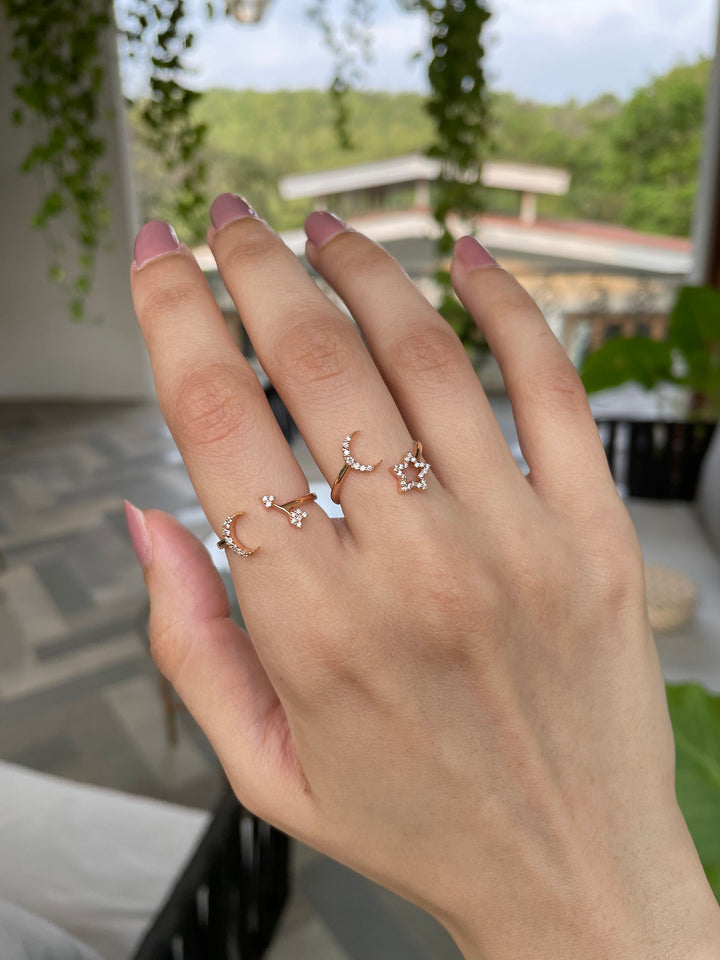 Moon & Back Ring