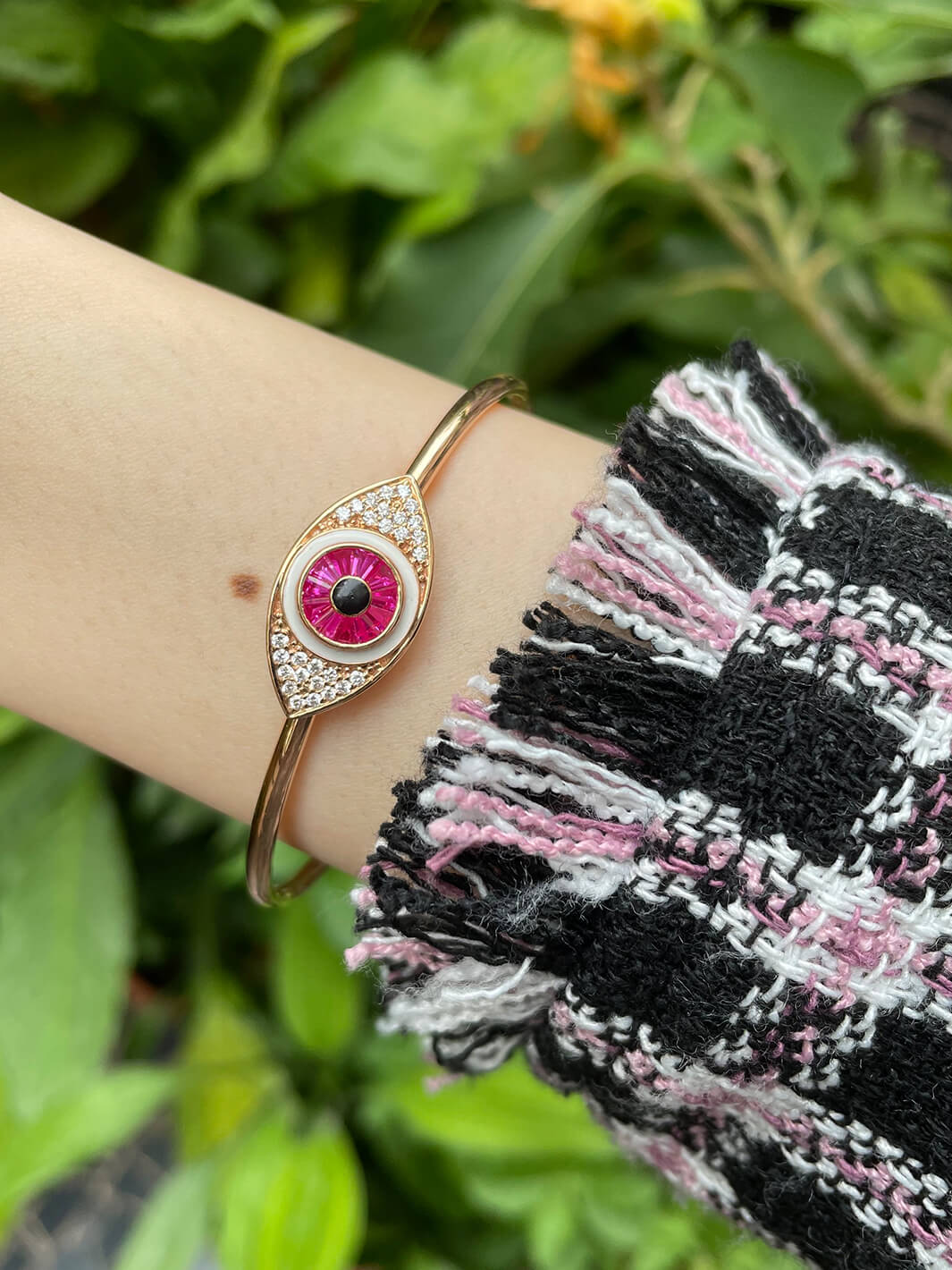 Stockholm Evil Eye Slide Bangle