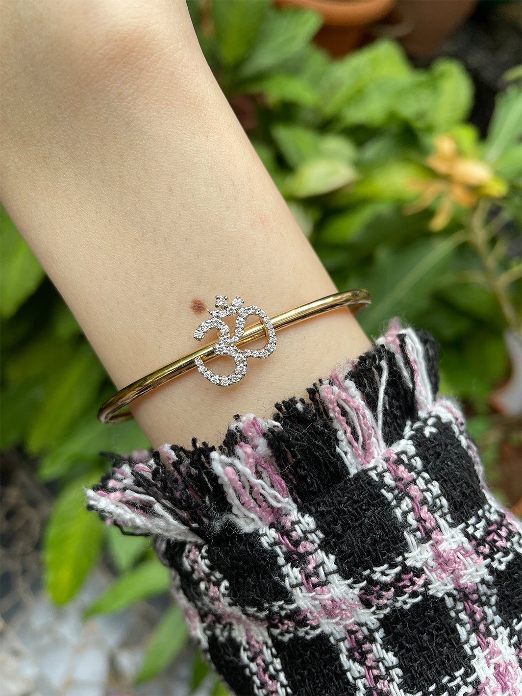 Om Slide Bangle