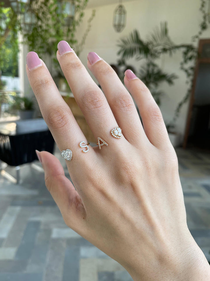 Grande Heart & Initial Ring