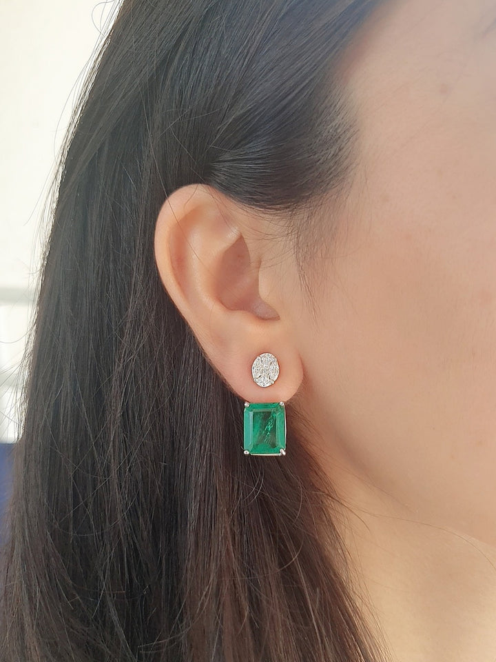 Classic Diamond Tops With Detachable Coloured Stones