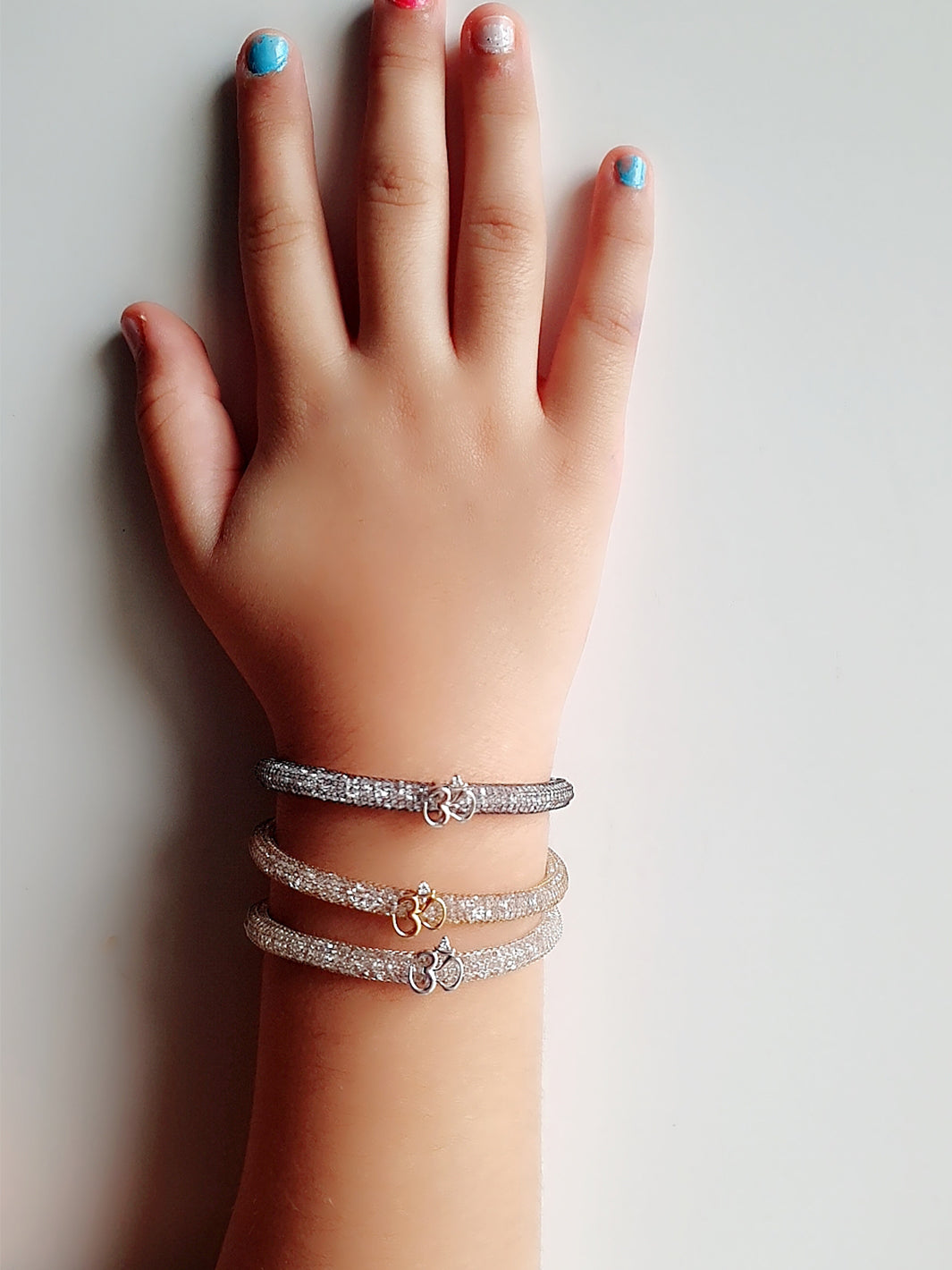 Junior Om On Crystal Strap