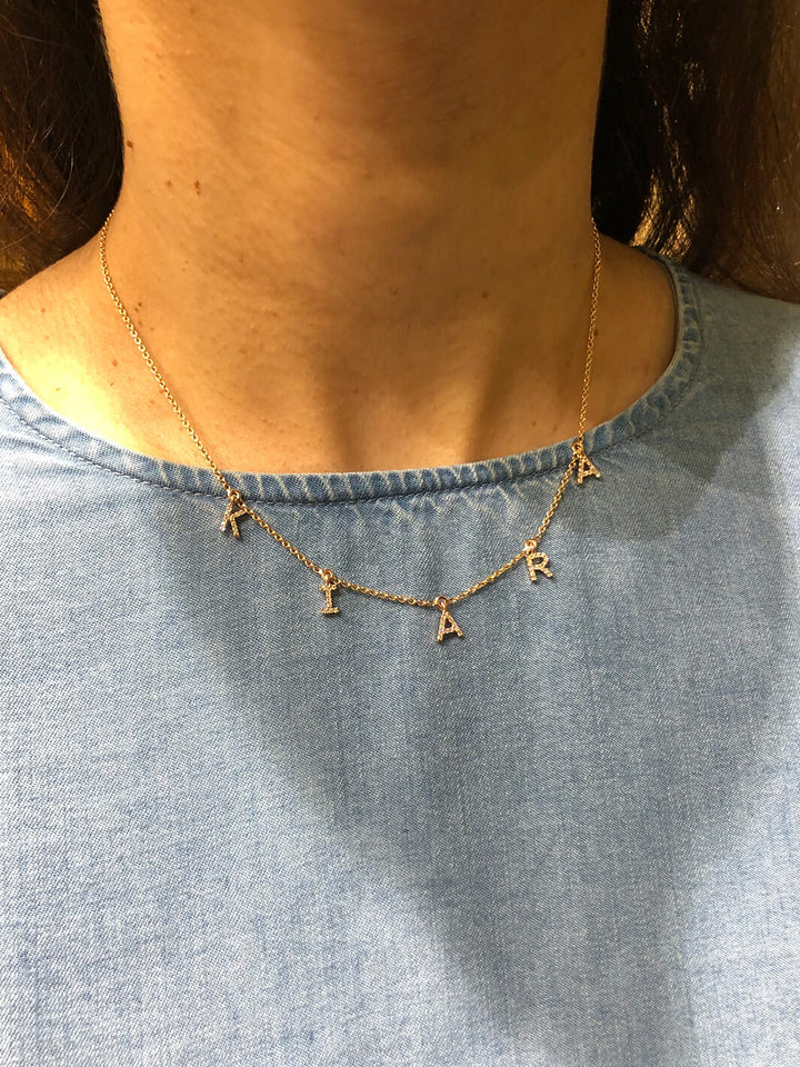 Dangling Name Necklace