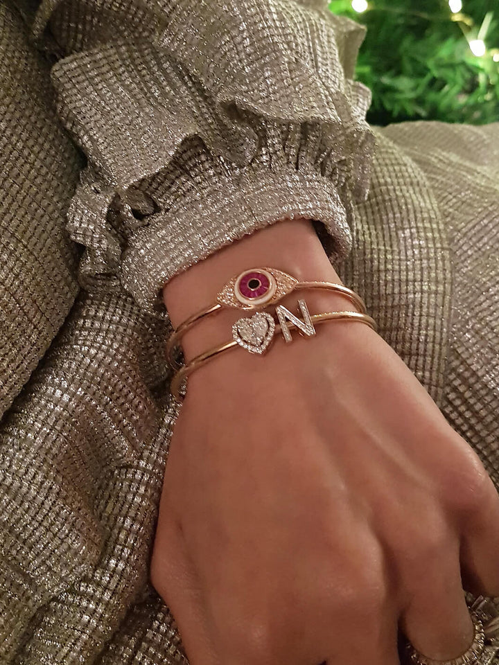 Stockholm Evil Eye Slide Bangle