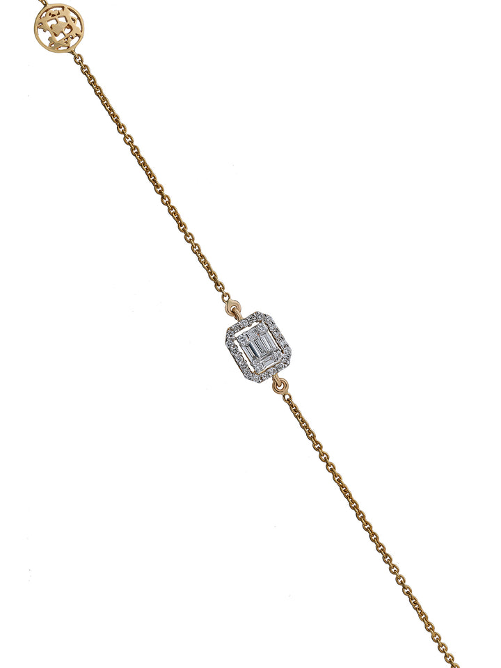 Diamond Emerald Cut Bracelet