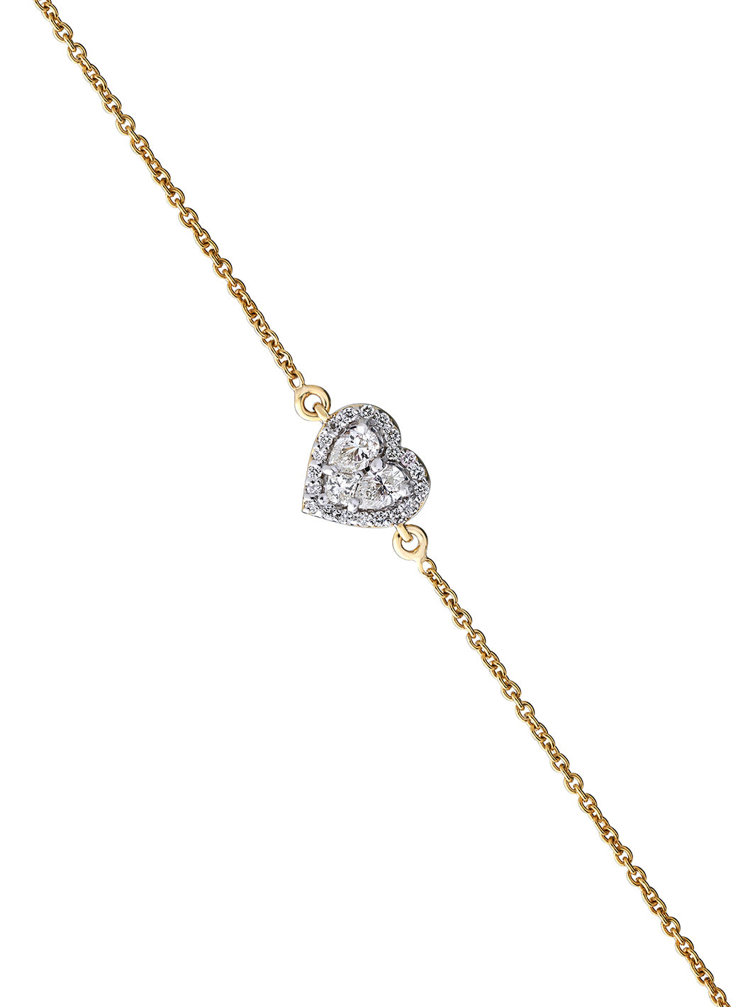 Flip Heart Diamond Bracelet