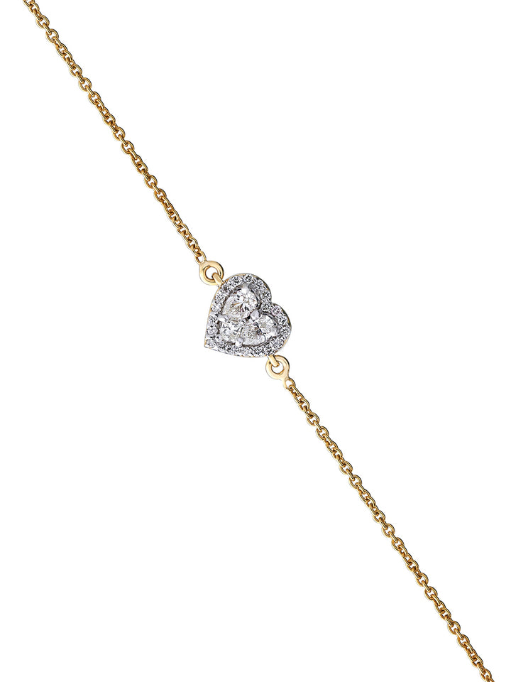Flip Heart Diamond Bracelet