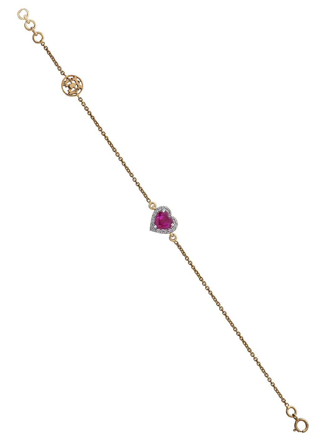 Flip Heart Diamond Bracelet