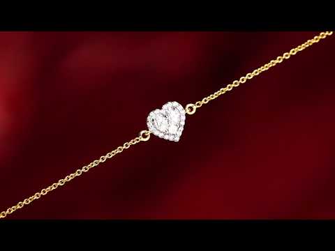 Flip Heart Diamond Bracelet